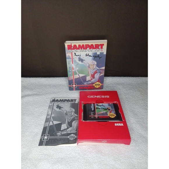 Rampart (Sega Genesis 1992) Cardboard Box Version - CIB Complete With Manual - Picture 2 of 11